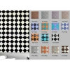 Modern and simple horizontal and vertical striped embedded metal line soft-padded TV background wall, anti-collision and soundproof wall details Picture